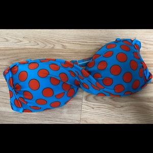 Strapless Bandeau Style Bikini Top